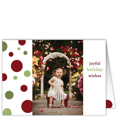 P154h Joyful Holiday Wishes Holiday Card Design