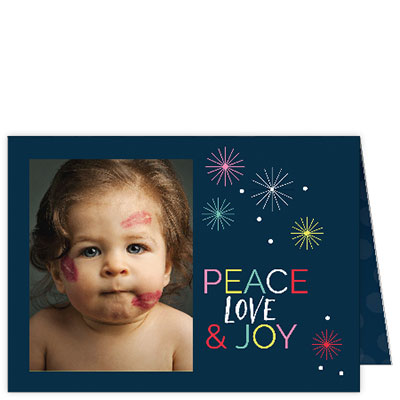 P266h Peace Love & Joy Holiday Card Design