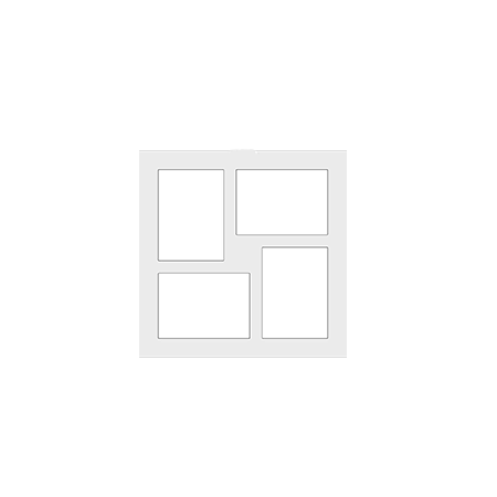 16x16 Mat with (4) 5x7 Windows