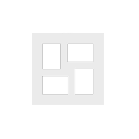 20x20 Mat with (4) 5x7 Windows