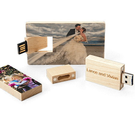 Order Custom Printed Wood USB Drives Online
