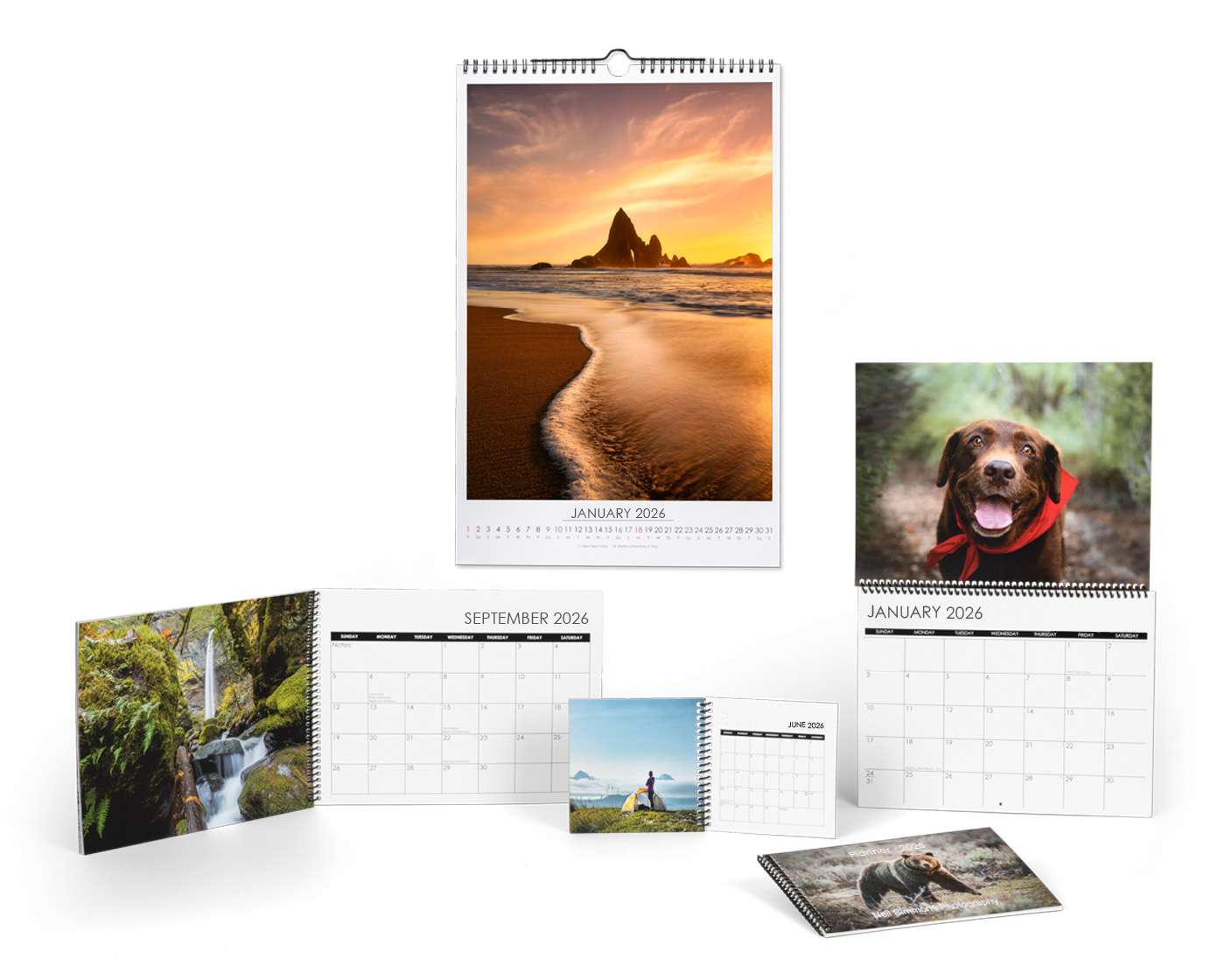 Custom Printed Personalized Photo Calendars