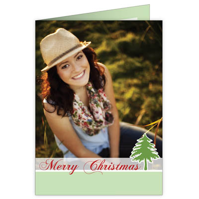 P101v Merry Christmas Holiday Card Design