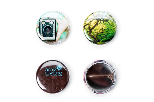 1 inch round photo button pin