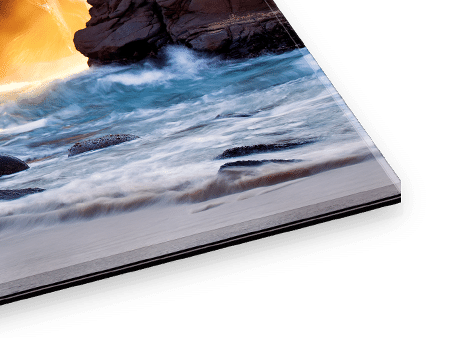 Face Mounted Acrylic Prints with different print surfaces, thicknesses, backings, finishes, hanging hardware, and stainless posts