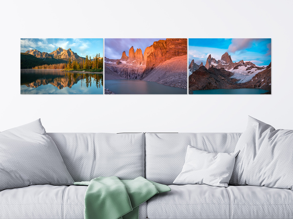 Landscape Triptych - 56x12