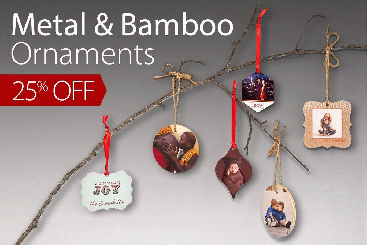 25% Off% Off Metal & Bamboo Ornaments!